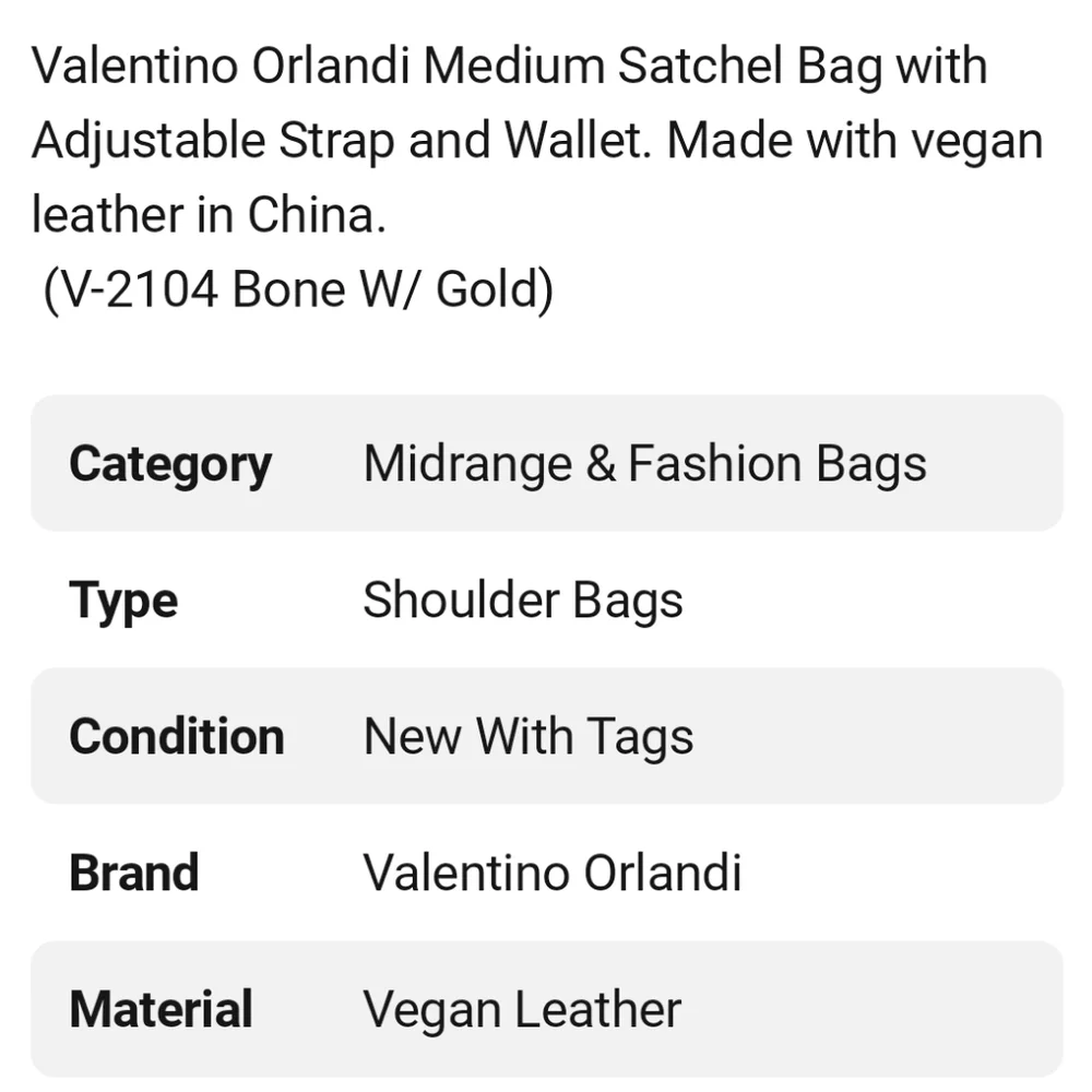Valentino Orlandi Satchel Bag with Wallet NIP